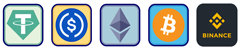 Supported cryptocurrency